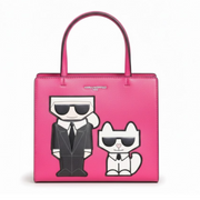 Karl Lagerfeld Paris Maybelle Satchel Handbag - PNK - Pink