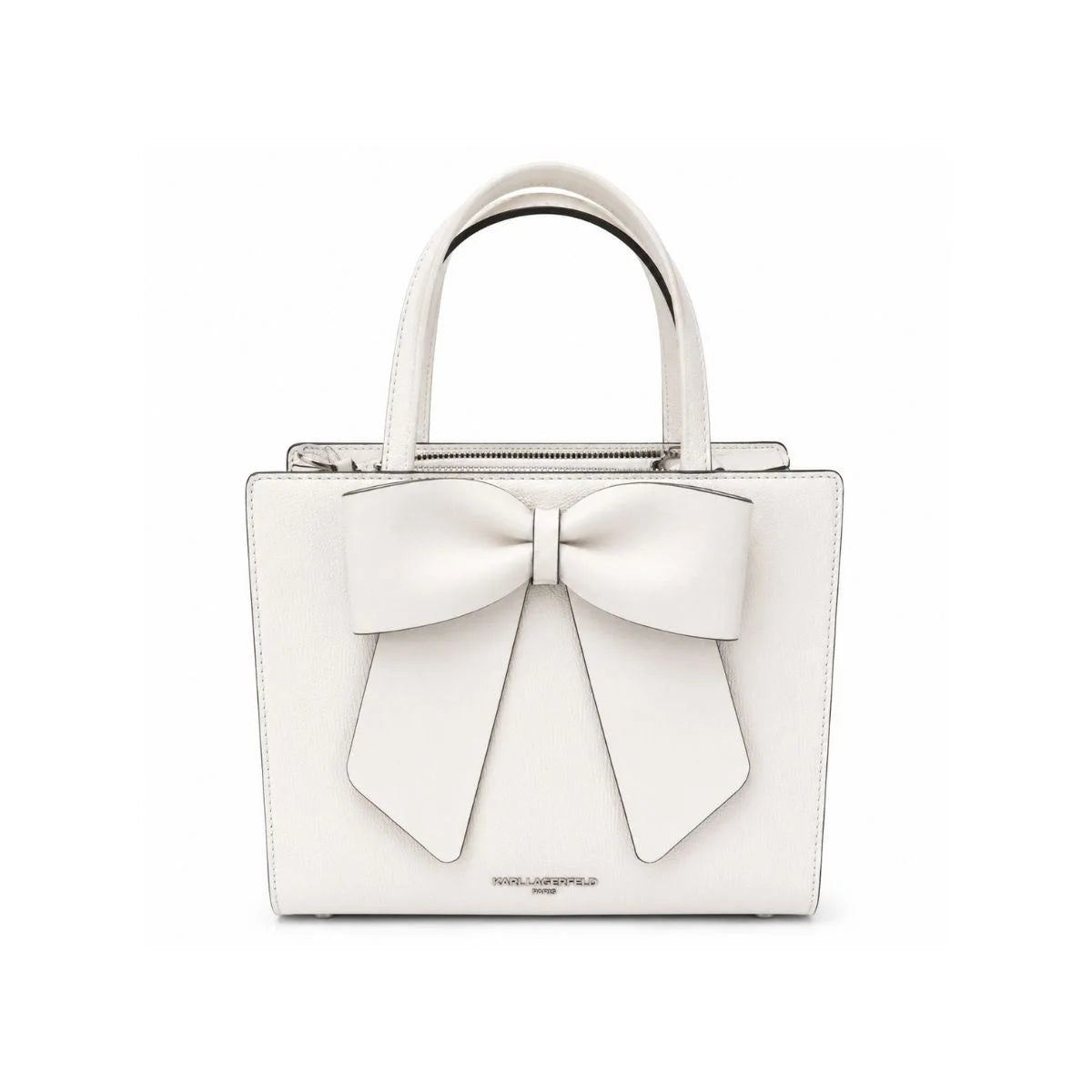 Karl Lagerfeld Paris Maybelle Satchel Handbag - WHT - White