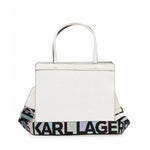 Karl Lagerfeld Paris Maybelle Satchel Handbag - WHT - White