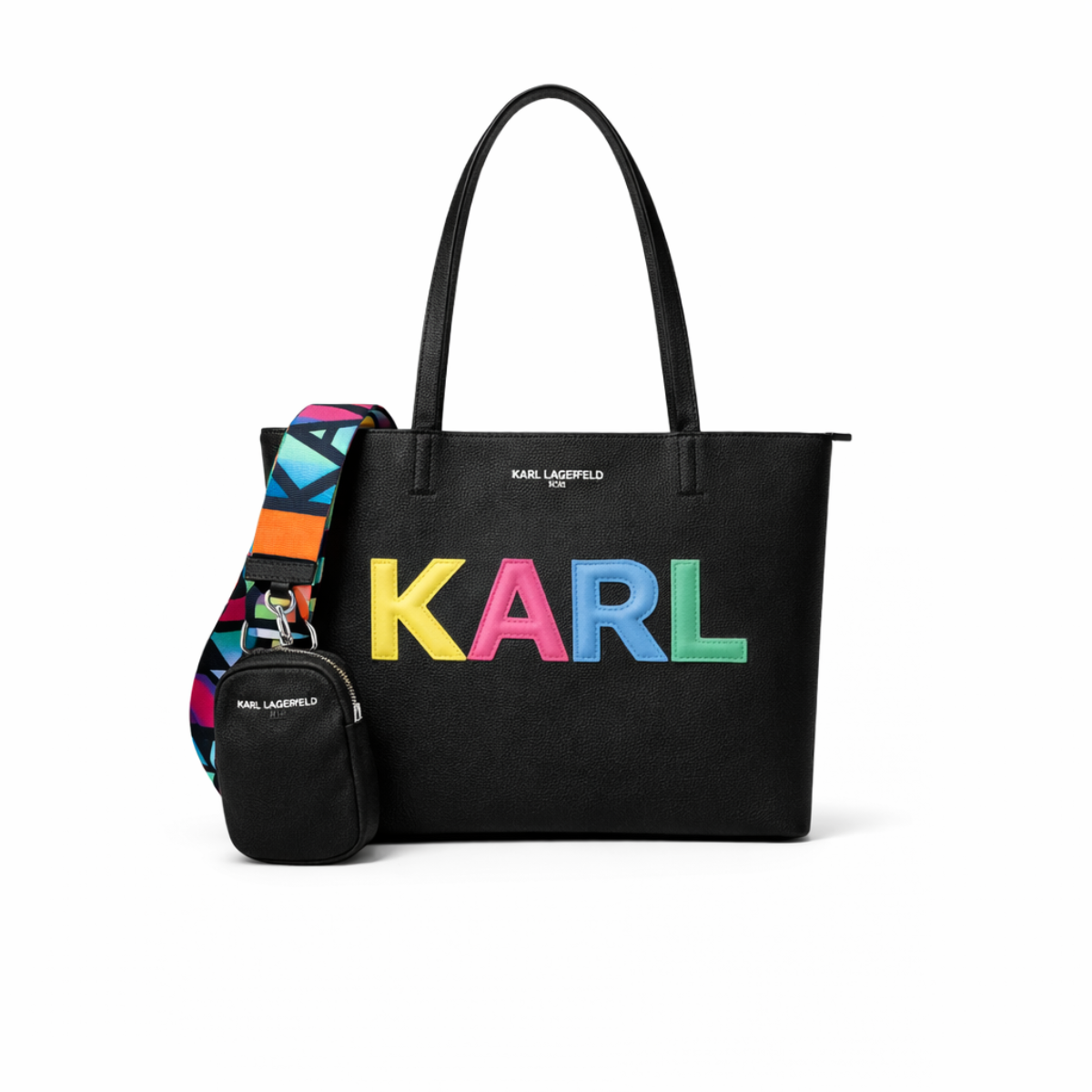 Karl Lagerfeld Paris MAYBELLE SATCHEL HANDBAG Women - BLK - Black