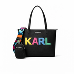Karl Lagerfeld Paris MAYBELLE SATCHEL HANDBAG Women - BLK - Black