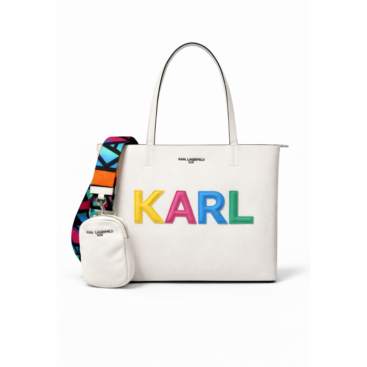 Karl Lagerfeld Paris MAYBELLE SATCHEL HANDBAG Women - WHT - White
