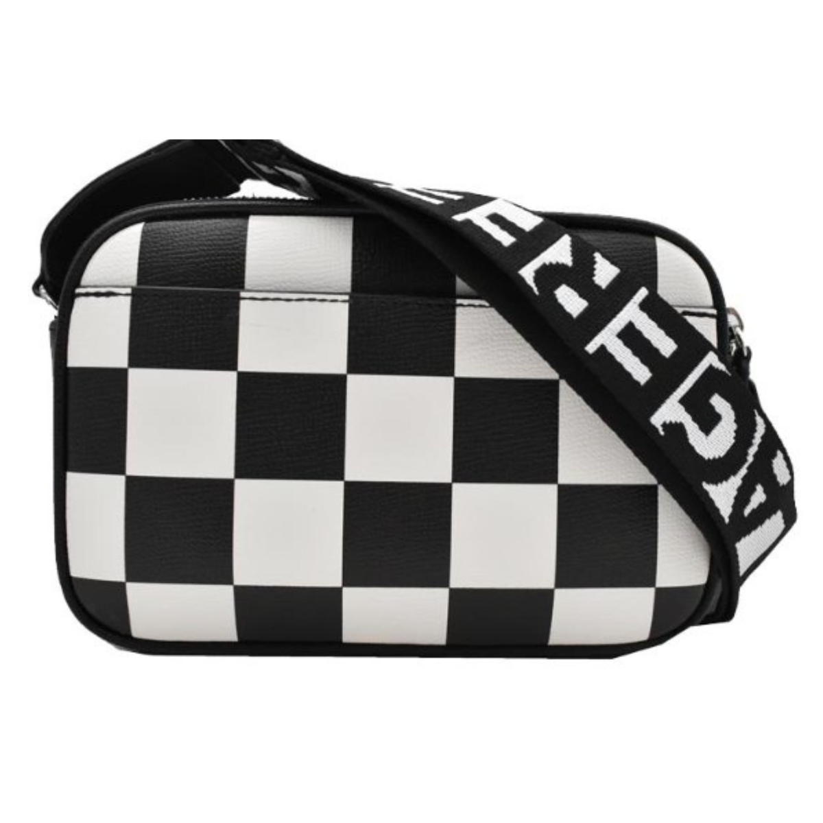 Karl Lagerfeld Paris MAYBELLE SATCHEL PURSE Crossbody - BLKWHT - Black-White