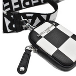 Karl Lagerfeld Paris MAYBELLE SATCHEL PURSE Crossbody - BLKWHT - Black-White
