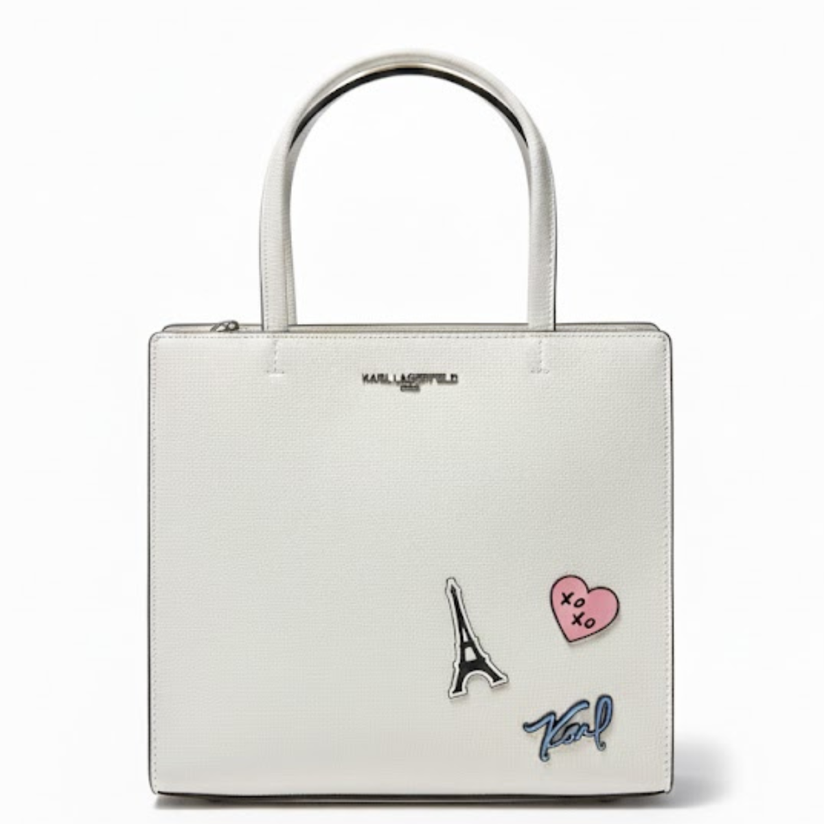 Karl Lagerfeld Paris MAYBELLE SATCHEL PURSE CROSSBODY - CRM - Cream