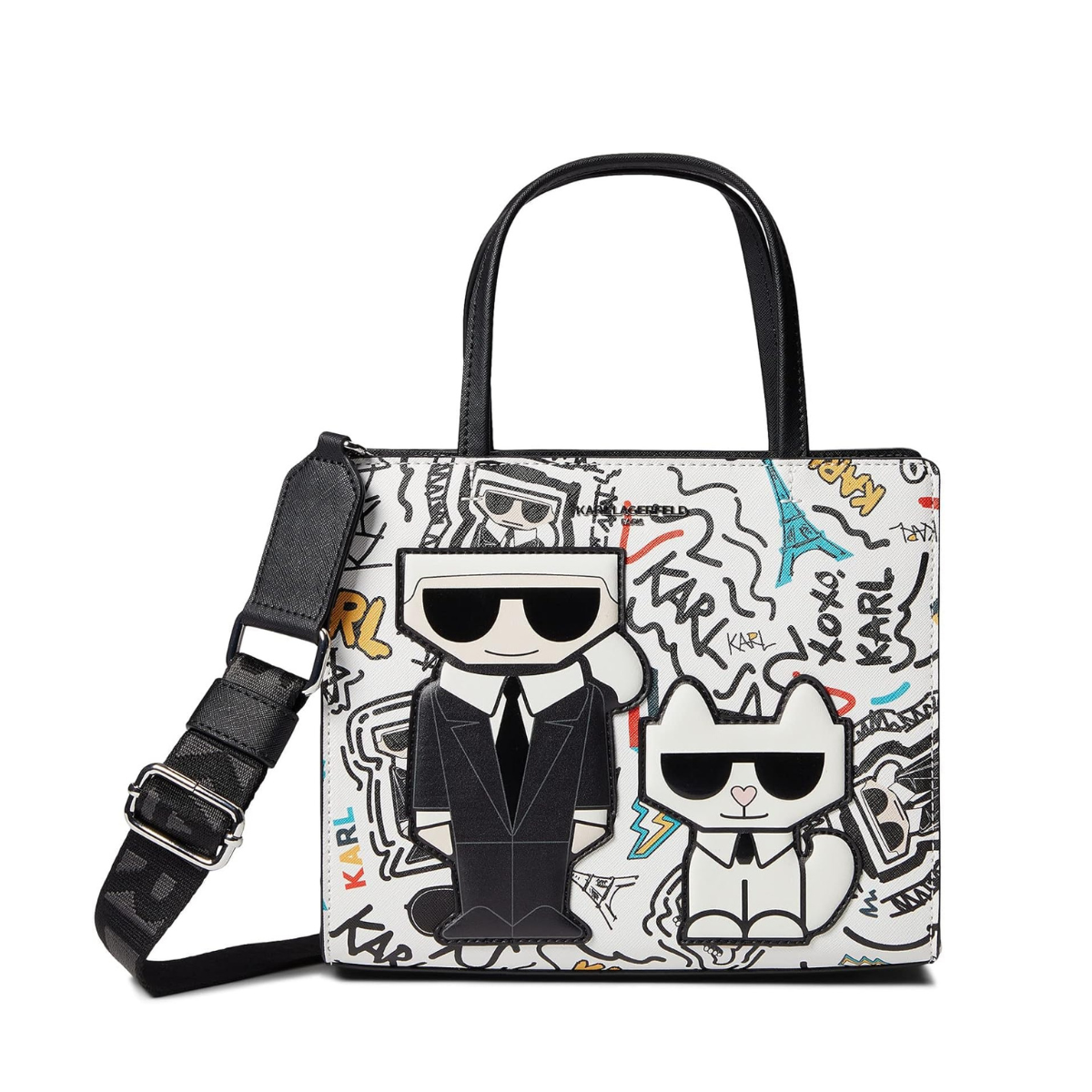 Karl Lagerfeld Paris Maybelle Satchel - WHT - White