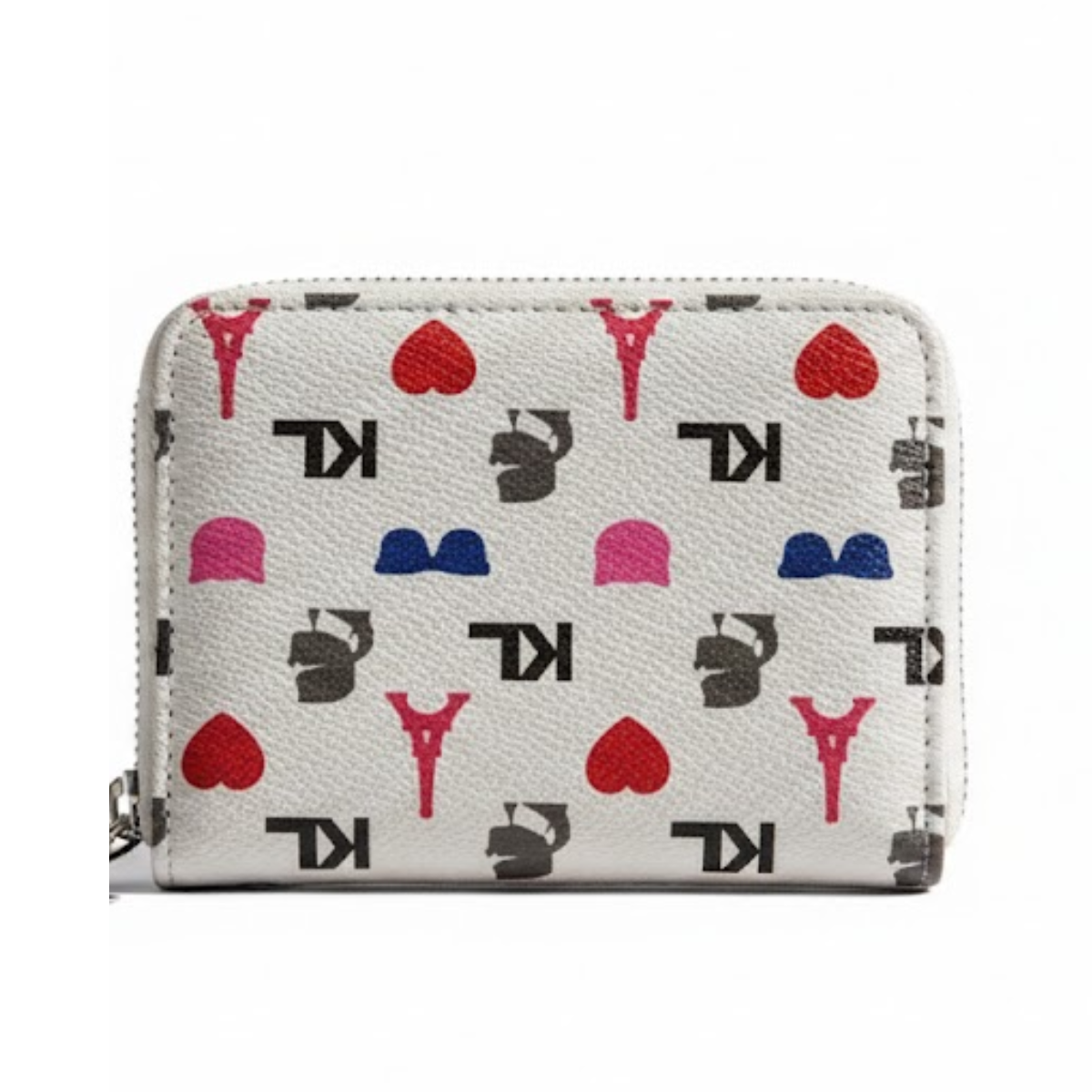 Karl Lagerfeld Paris MAYBELLE SLG Card Holder Small Zip Around Wallet Women