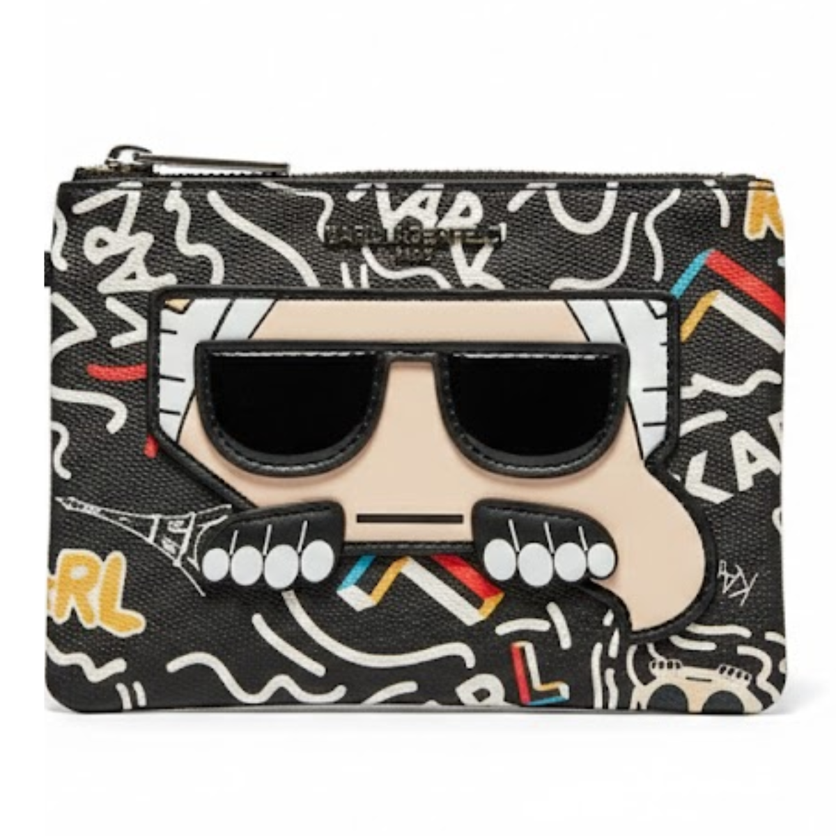 Karl Lagerfeld Paris Maybelle Zip Around Card Holder Wallet Women - Multi