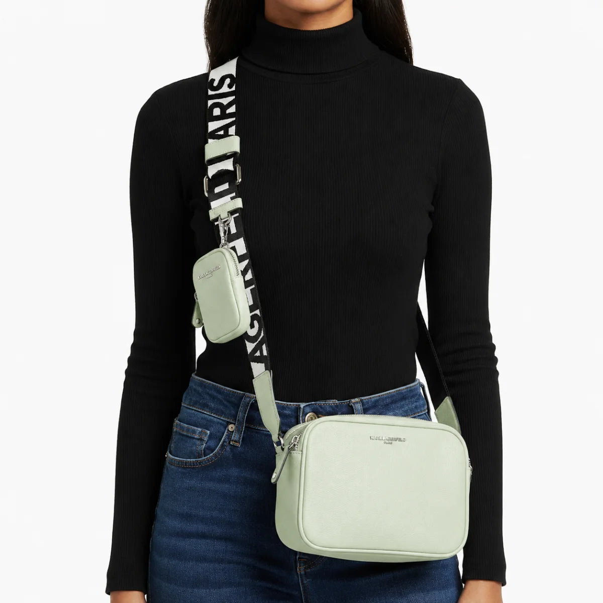 Karl Lagerfeld Paris Maybelle2 Camera Crossbody Bag Women -MNTGRN - Mint-Green