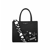 Karl Lagerfeld Paris MAYBELLE2 SATCHEL HANDBAG Women -BLK - Black