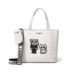 Karl Lagerfeld Paris MAYBELLE2 SATCHEL HANDBAG Women WHT-KB105 - White