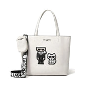 Karl Lagerfeld Paris MAYBELLE2 SATCHEL HANDBAG Women WHT-KB105 - White