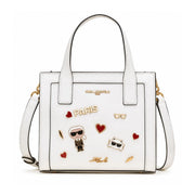 Karl Lagerfeld Paris MAYBELLE2 SATCHEL HANDBAG Women - WHT - White