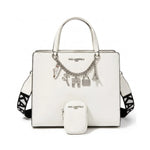 Karl Lagerfeld Paris MAYBELLE2 SATCHEL HANDBAG Women - WHT - White