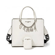 Karl Lagerfeld Paris MAYBELLE2 SATCHEL HANDBAG Women - WHT - White