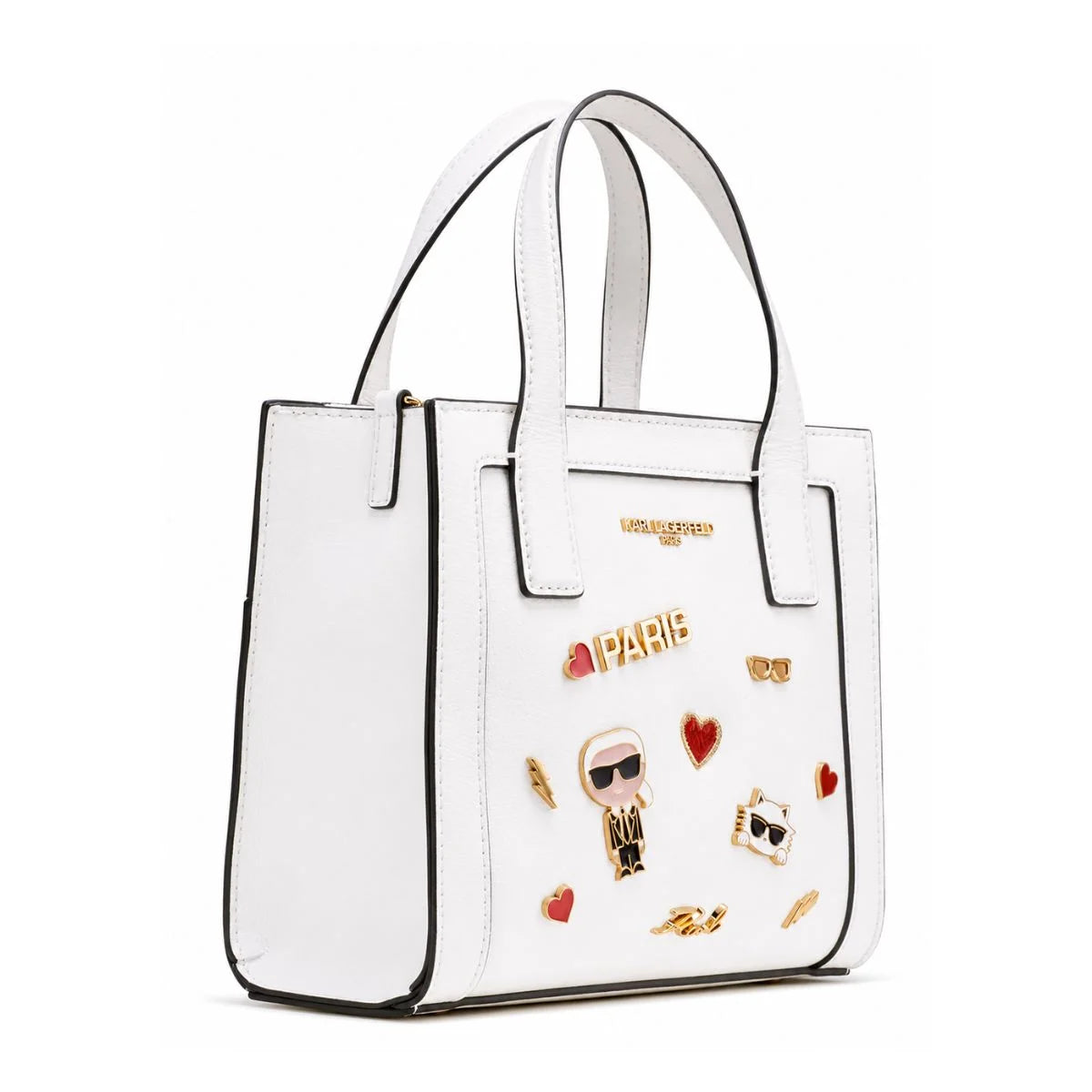Karl Lagerfeld Paris MAYBELLE2 SATCHEL HANDBAG Women - WHT - White