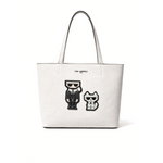 Karl Lagerfeld Paris MAYBELLE2 SATCHEL HANDBAG Women - WHT - White