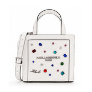 Karl Lagerfeld Paris MAYBELLE2 SATCHEL HANDBAG Women - WHT - White