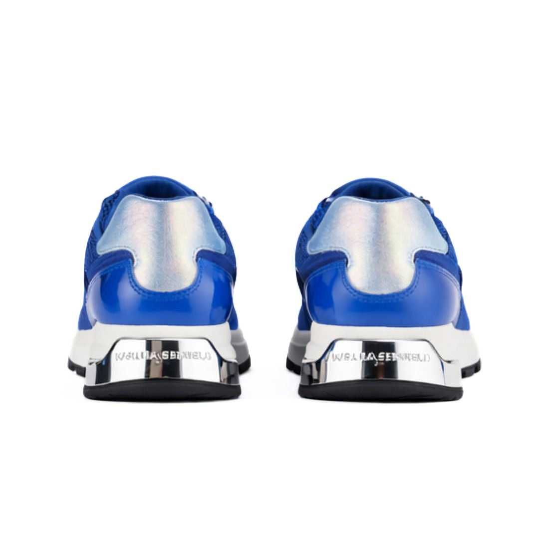 KARL LAGERFELD PARIS MAYU Lace Up Sneakers Women - BLU