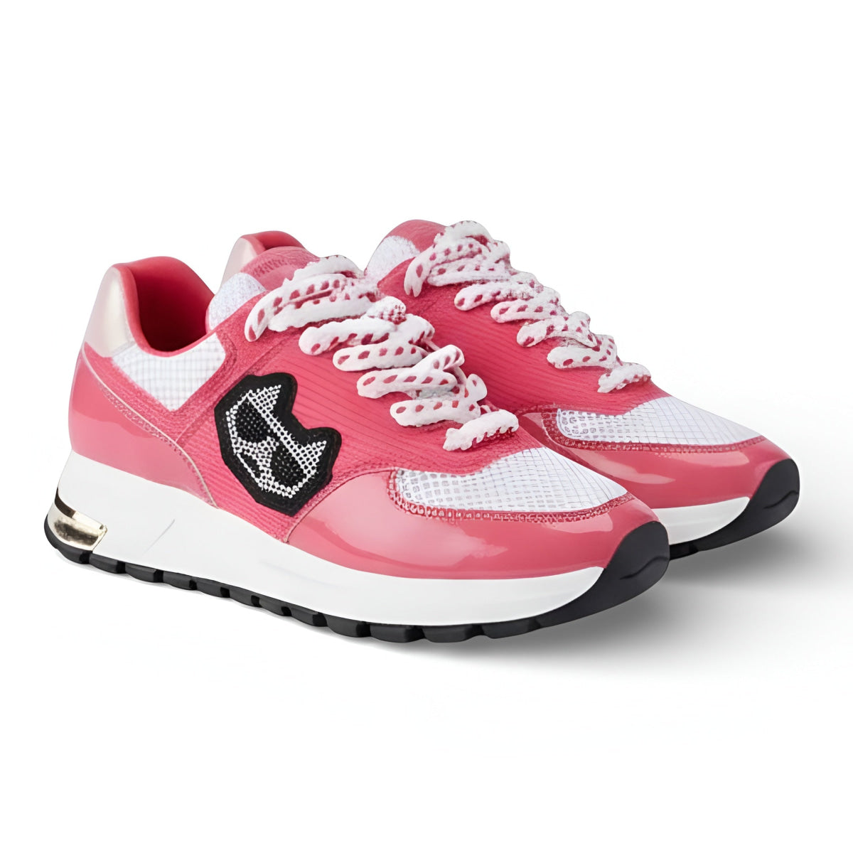 KARL LAGERFELD PARIS MAYU Lace Up Sneakers Women - PNK - Pink / 35