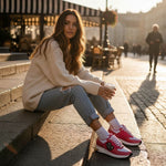 KARL LAGERFELD PARIS MAYU Lace Up Sneakers Women - PNK