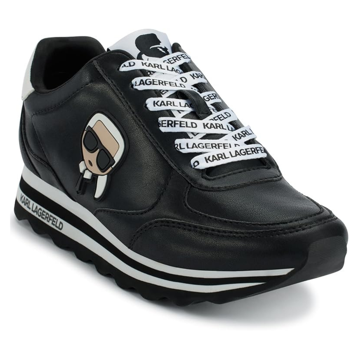 KARL LAGERFELD PARIS Meade Lace Up Sneakers Women - BLK