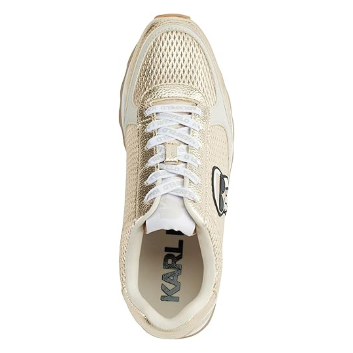 KARL LAGERFELD PARIS Meade Lace Up Sneakers Women - GLD