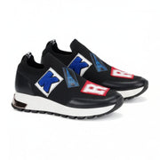 KARL LAGERFELD PARIS Meadow Graphic Slip-On Sneakers Women - BLK - Black / 35