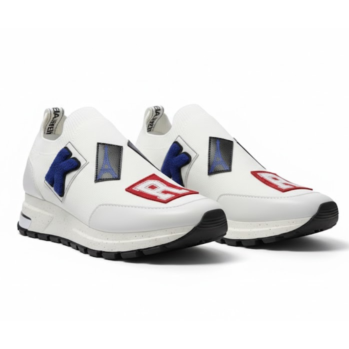 KARL LAGERFELD PARIS Meadow Graphic Slip-On Sneakers Women - WHT - White / 35