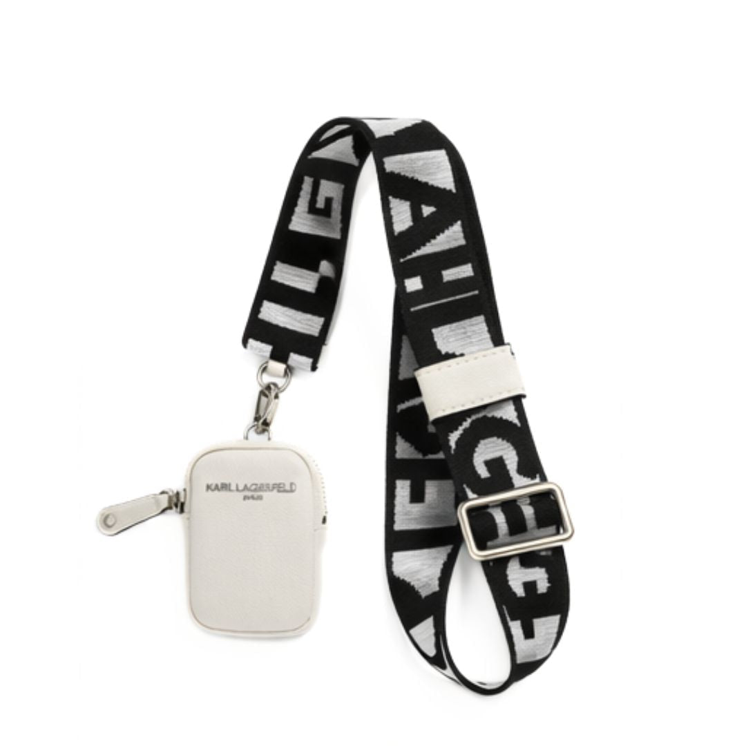 Karl Lagerfeld Paris Medallion Crossbody - WHT - White