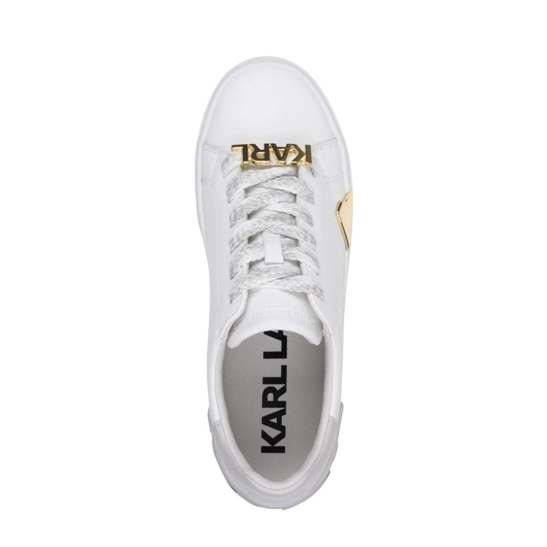 KARL LAGERFELD PARIS Melora Lace Up Sneakers Women - WHT