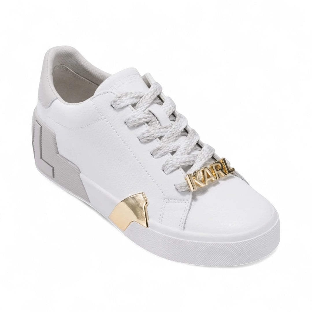 KARL LAGERFELD PARIS Melora Lace Up Sneakers Women - WHT