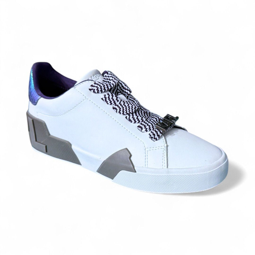 KARL LAGERFELD PARIS Melora Lace Up Sneakers Women - WHTGRY