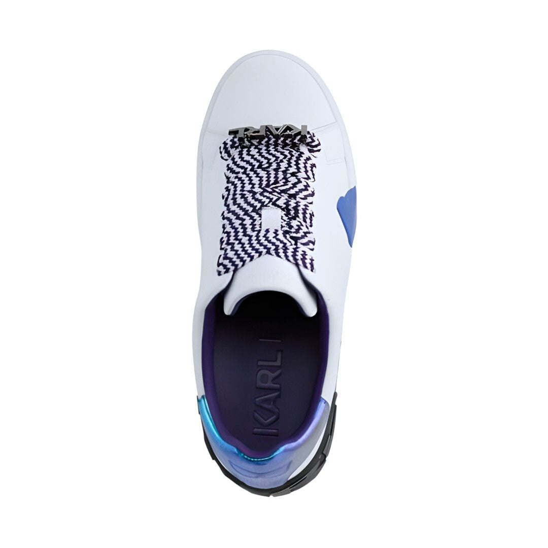 KARL LAGERFELD PARIS Melora Lace Up Sneakers Women - WHTPRL