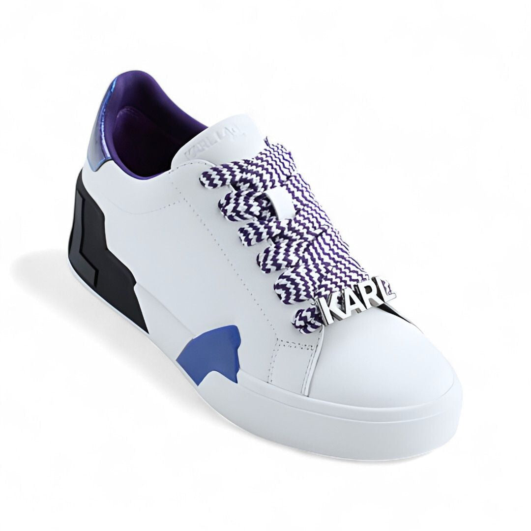 KARL LAGERFELD PARIS Melora Lace Up Sneakers Women - WHTPRL