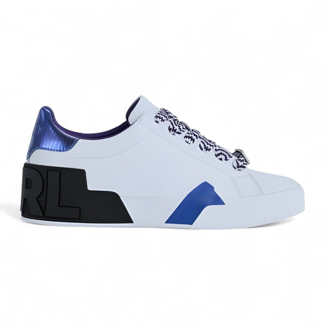 KARL LAGERFELD PARIS Melora Lace Up Sneakers Women - WHTPRL - White/ Purple / 35