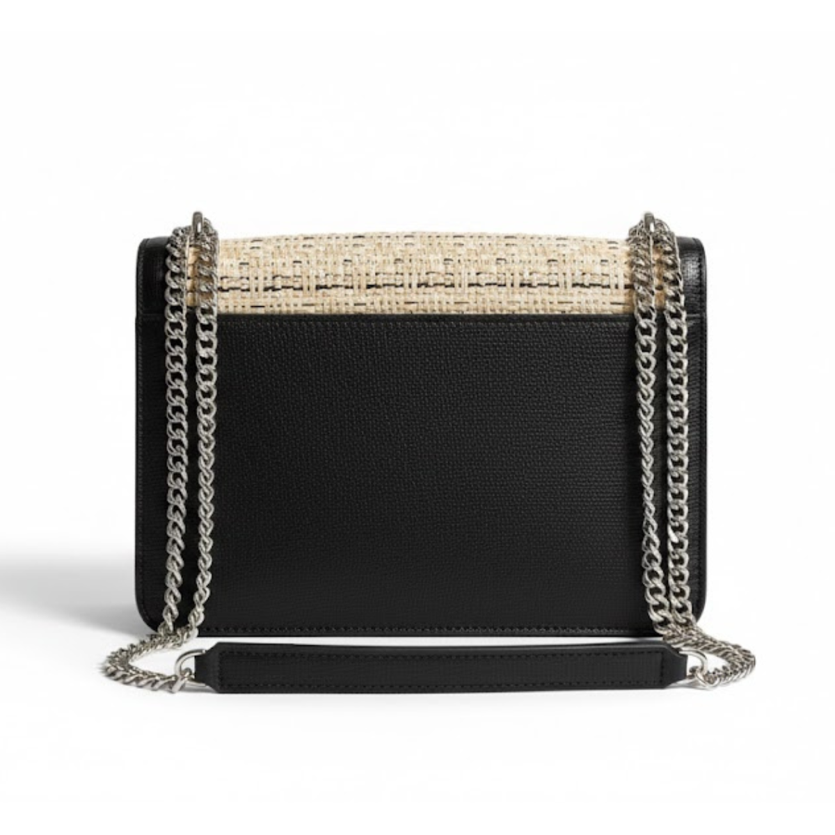 Karl Lagerfeld Paris metal strap and printed logo Shoulder Bag Women - BEG - Beige