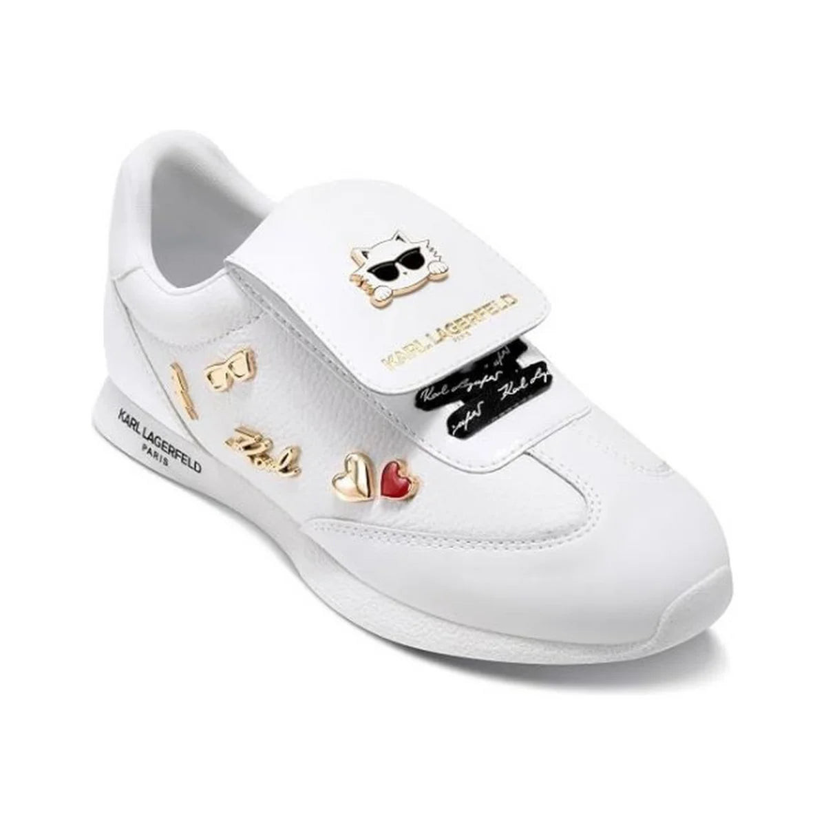 KARL LAGERFELD PARIS Minia Foldover Flap Lace-up Sneaker Women - WHT