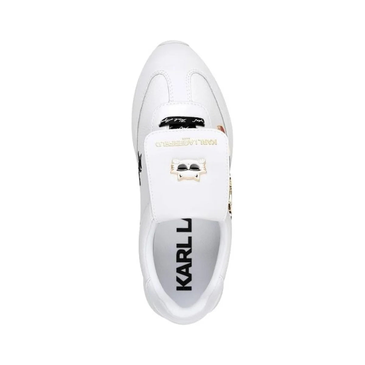 KARL LAGERFELD PARIS Minia Foldover Flap Lace-up Sneaker Women - WHT