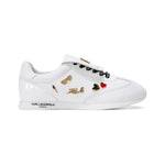 KARL LAGERFELD PARIS Minia Foldover Flap Lace-up Sneaker Women - WHT - White / 35