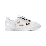 KARL LAGERFELD PARIS Minia Foldover Flap Lace-up Sneaker Women - WHT - White / 35