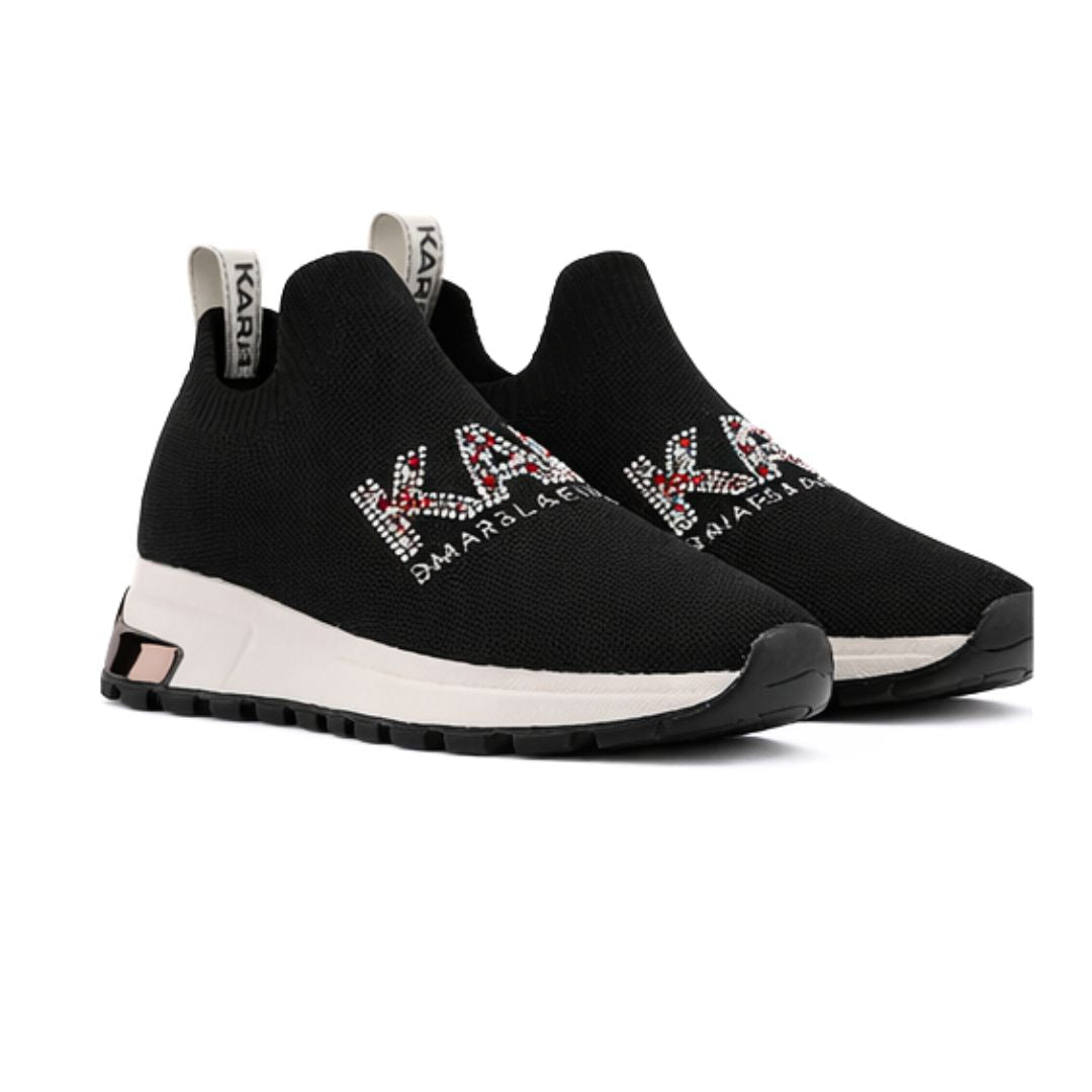 KARL LAGERFELD PARIS Mirren Slip-On Sneakers Women - BLK - Black / 35