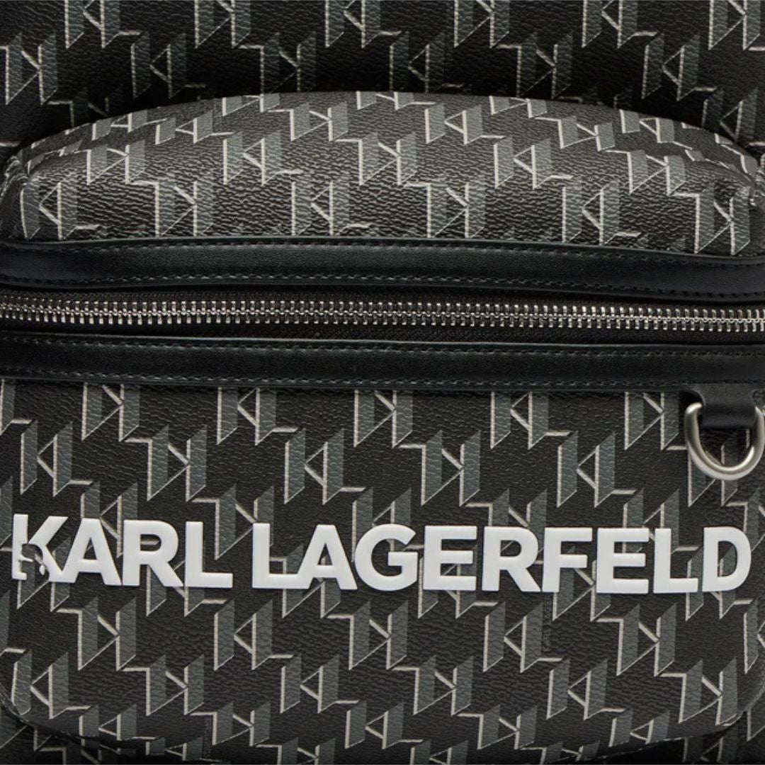 Karl Lagerfeld Paris Monogram Backpack 235M3010-BLK - Black