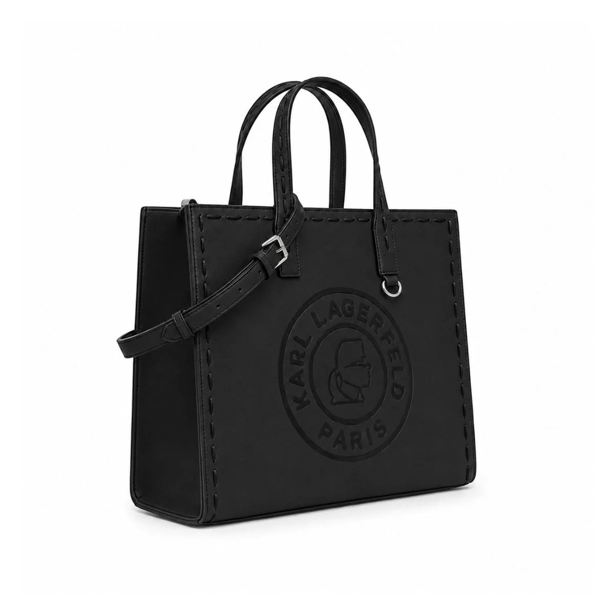 Karl Lagerfeld Paris Nouveau Tote Crossbody Women - BLK - Black