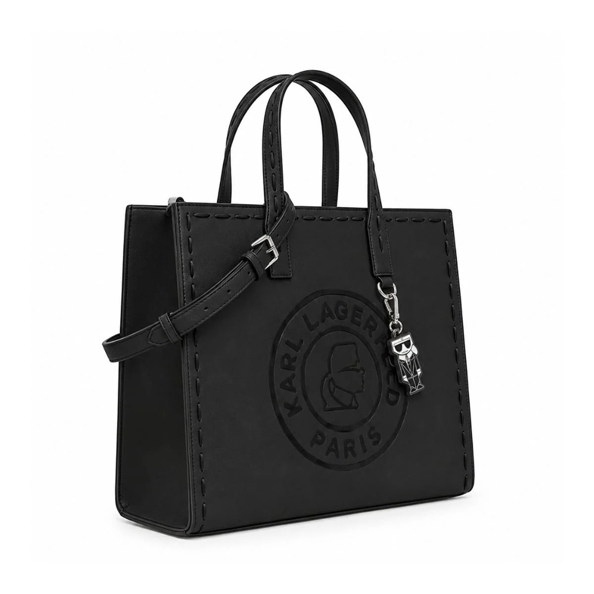 Karl Lagerfeld Paris Nouveau Tote Crossbody Women - BLK - Black