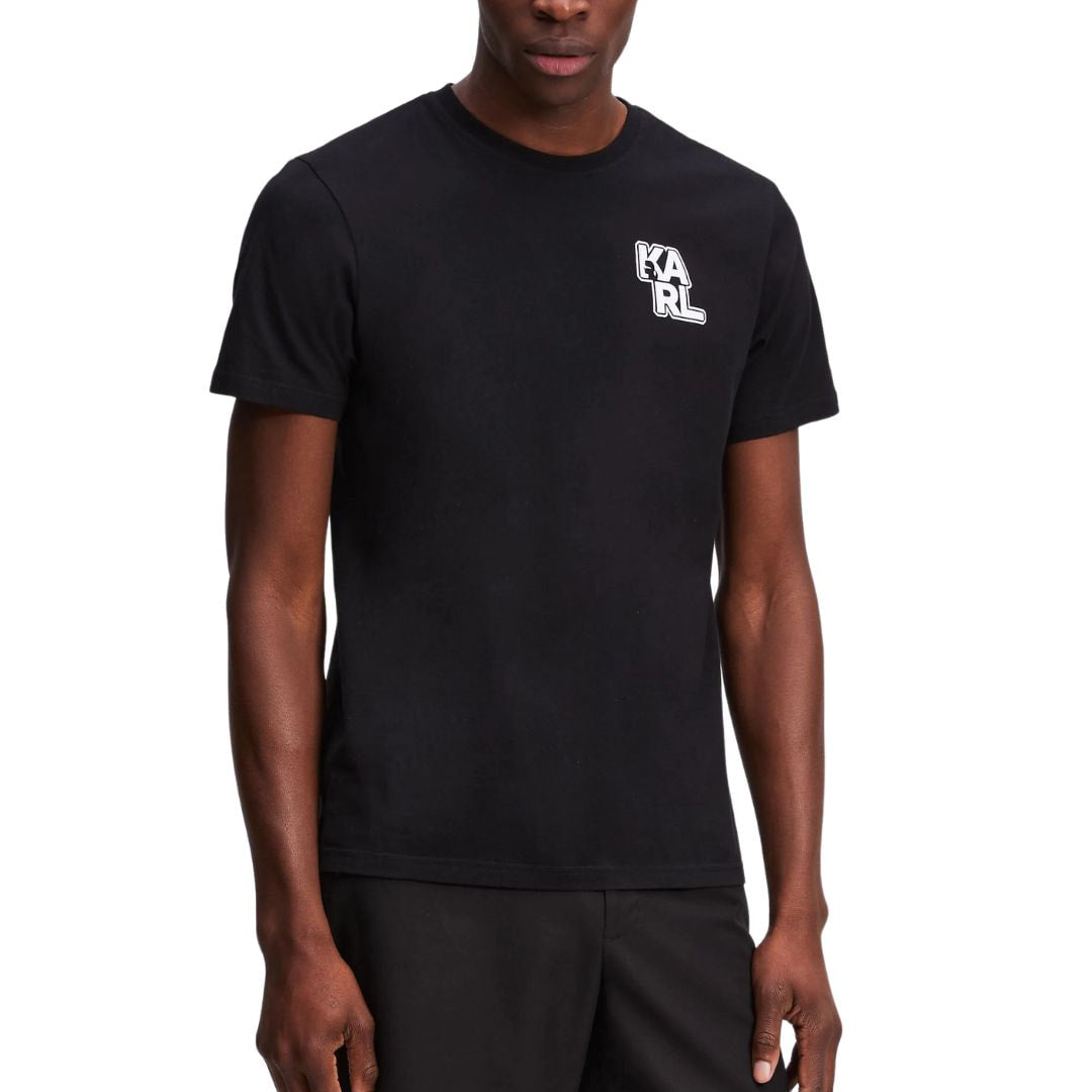 Karl Lagerfeld Paris Organic Cotton T-Shirt ASM17001100-BLK - S / Black