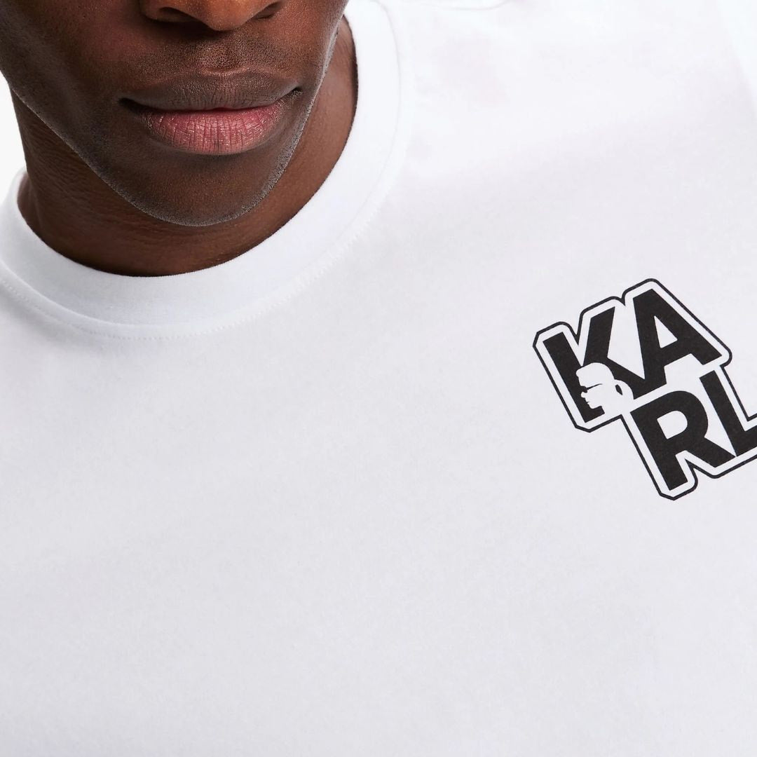 Karl Lagerfeld Paris Organic Cotton T-Shirt ASM17001100-WHT