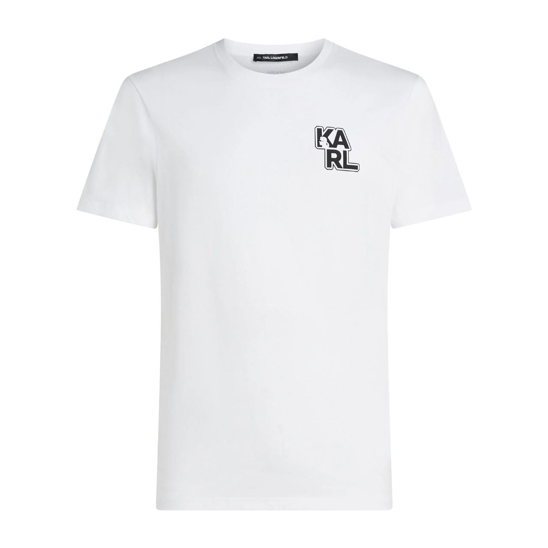 Karl Lagerfeld Paris Organic Cotton T-Shirt ASM17001100-WHT