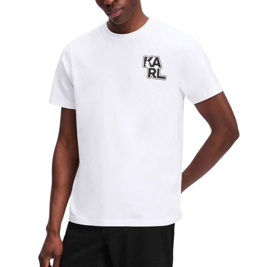 Karl Lagerfeld Paris Organic Cotton T-Shirt ASM17001100-WHT - M / White
