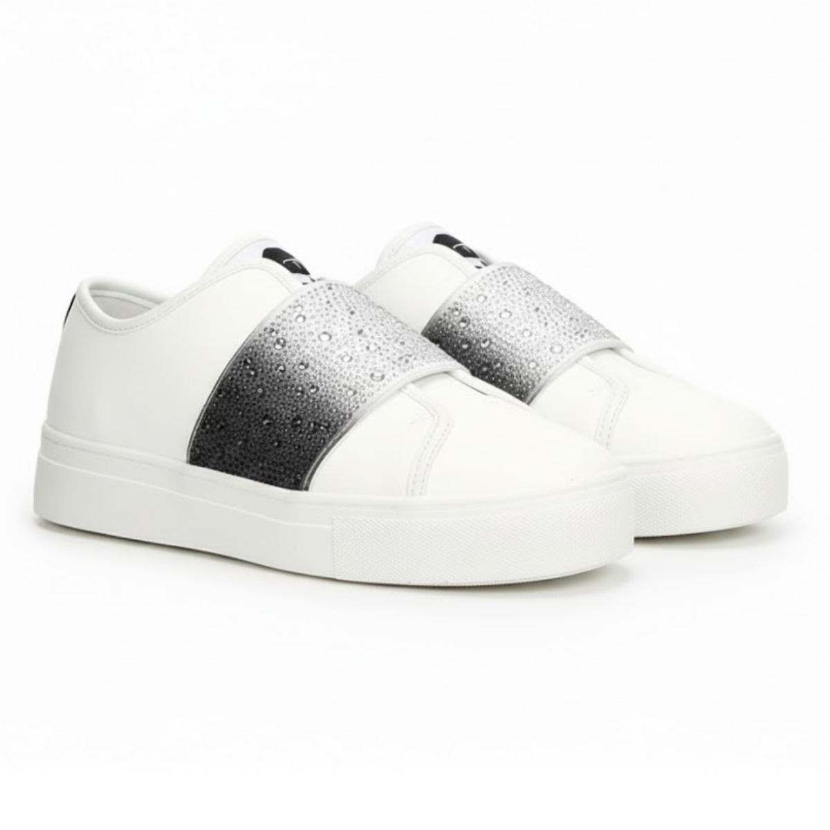 KARL LAGERFELD PARIS REMMY SLIP ON Sneakers Women - WHTBLK - White-Black / 35